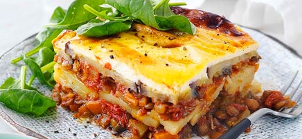 Lentil moussaka