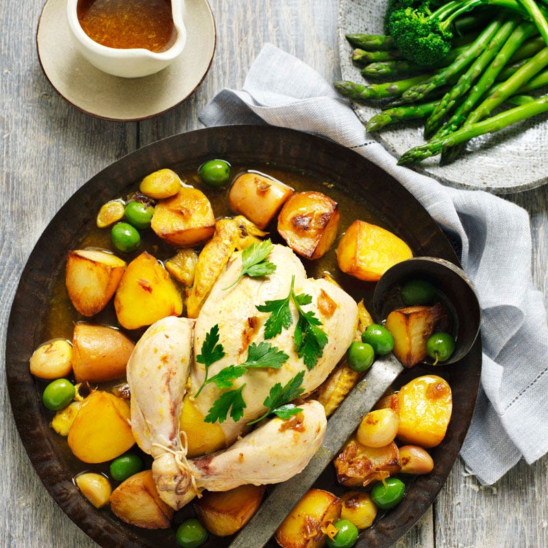 Photo of Chicken with lemon, olives, dates and saffron by WW