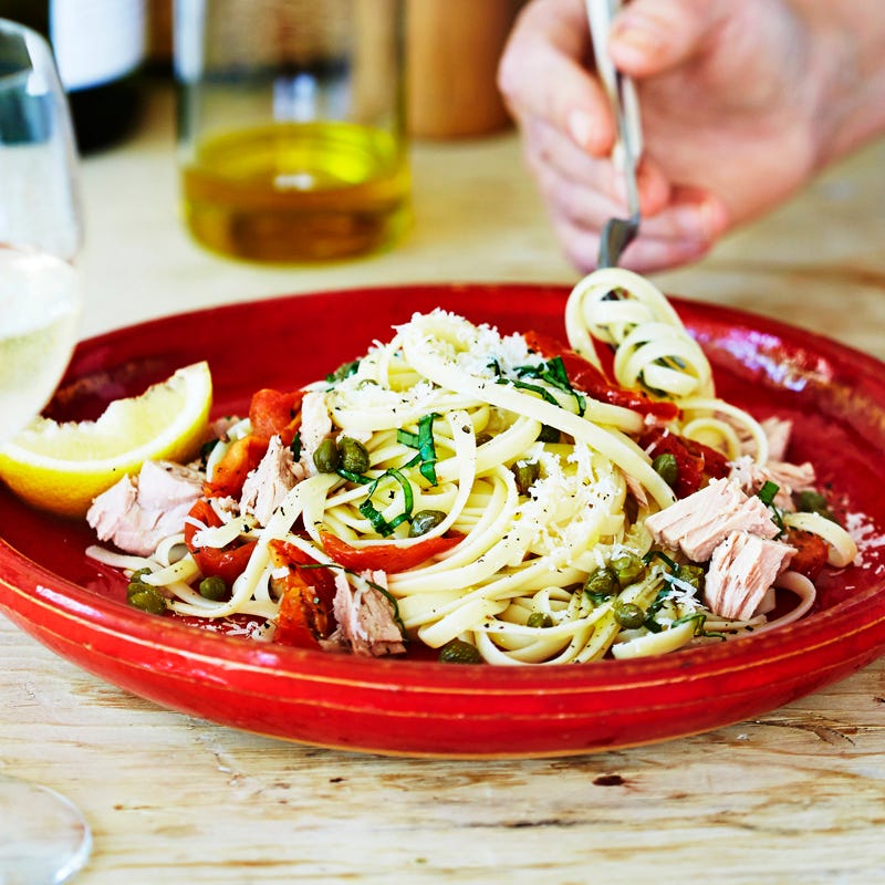 Photo of Tuna, semi-dried tomato and lemon linguine by WW