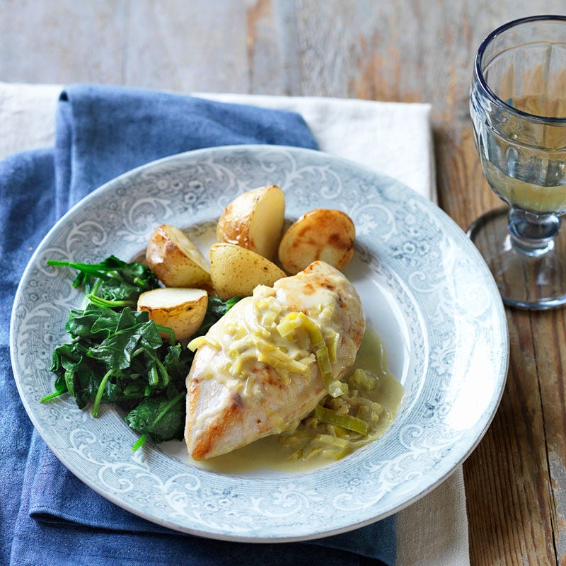 Photo of Chicken in white wine sauce by WW