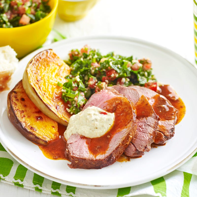 Photo of Lebanese spiced lamb mini roasts and tabouli by WW