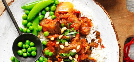 Chicken and eggplant stew