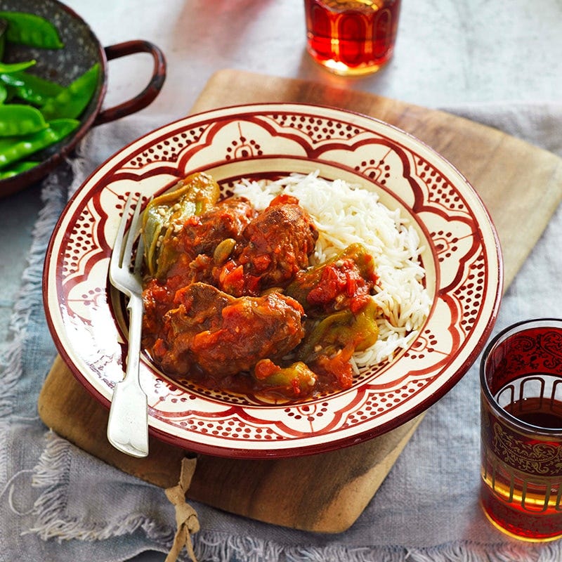 African beef and okra stew