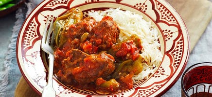 African beef and okra stew