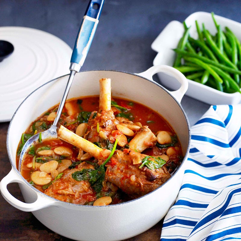 Photo of Lamb shanks with spinach and beans by WW