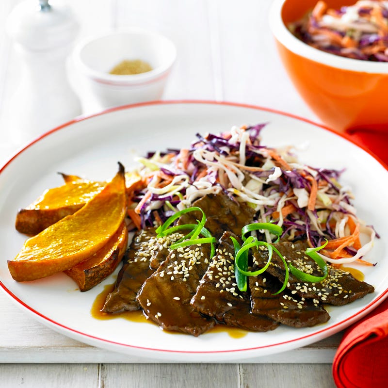 Photo of Marinated minute steaks with coleslaw by WW