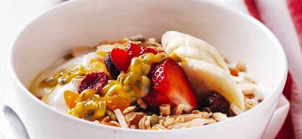 Coconut and apricot granola