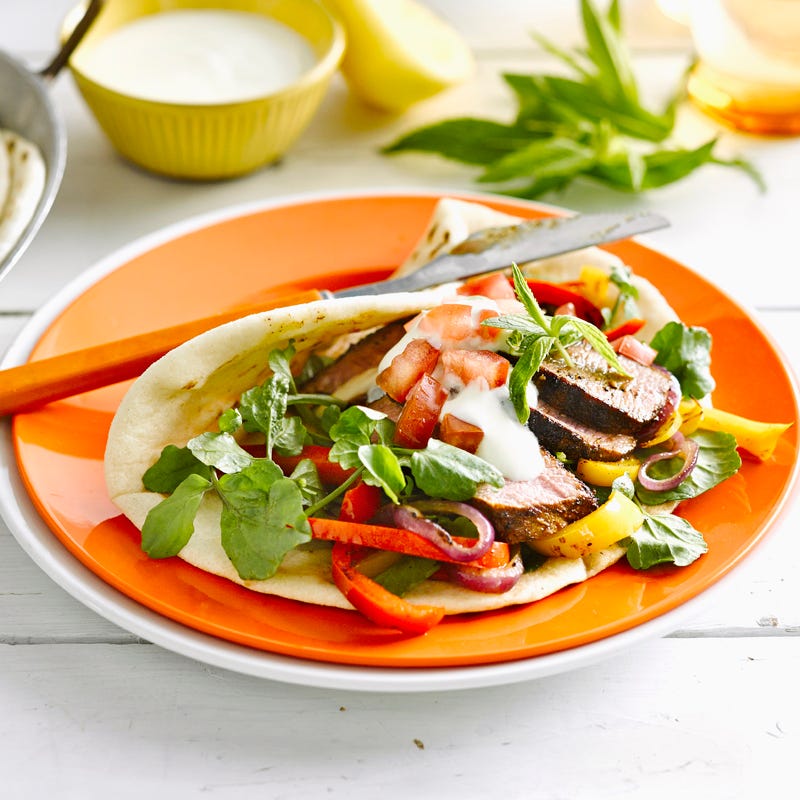 Photo of Grilled lamb and watercress gyros by WW