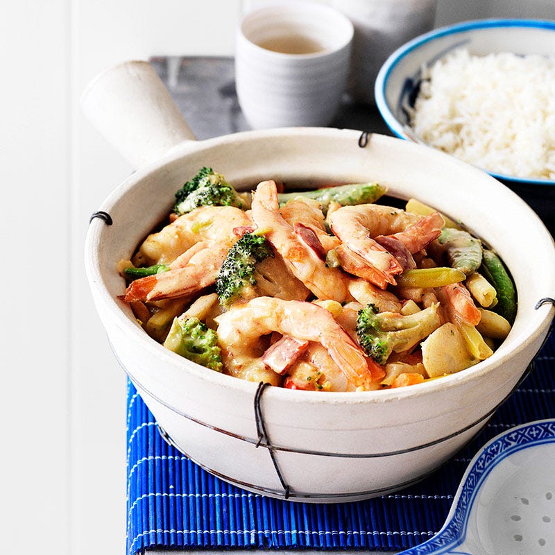 Prawn red curry