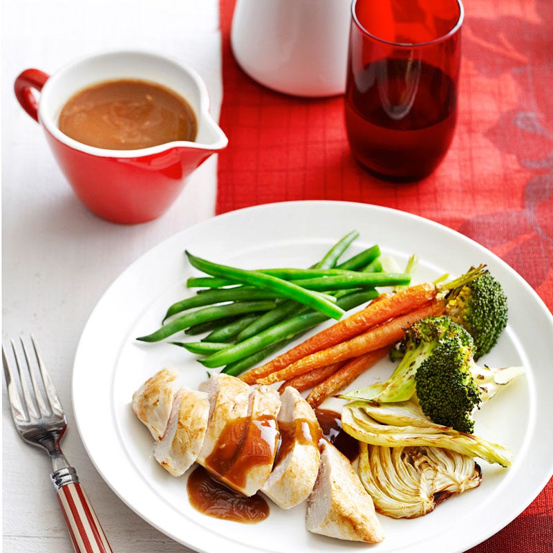 Photo of Quick roast chicken dinner by WW