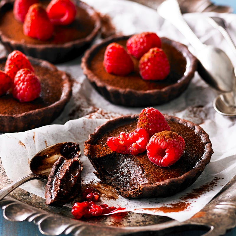 Photo of Chocolate and raspberry tarts by WW