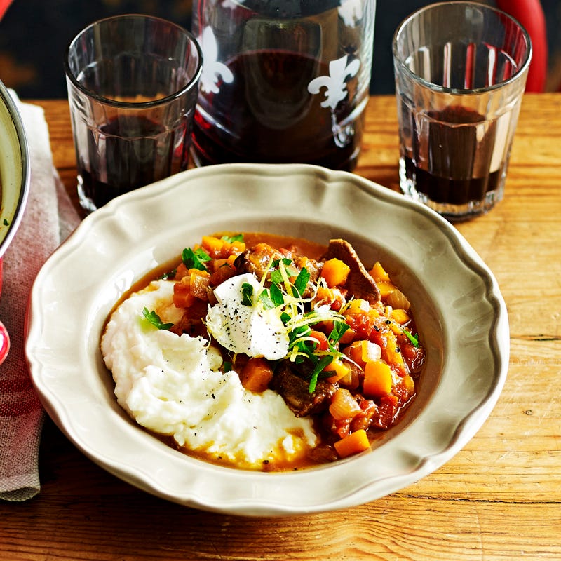 Photo of Beef and tomato stew with sour cream mash by WW