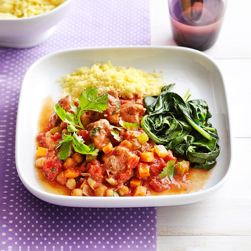 Lamb, harissa and chickpea stew