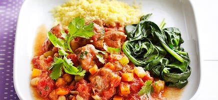 Lamb, harissa and chickpea stew