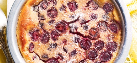 Cherry and almond clafoutis