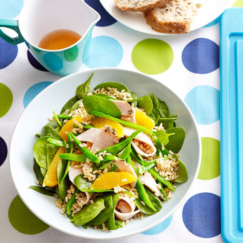 Photo of Pork, snow pea and spinach salad by WW