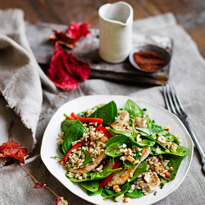 Photo of Warm turkey and brown rice salad by WW