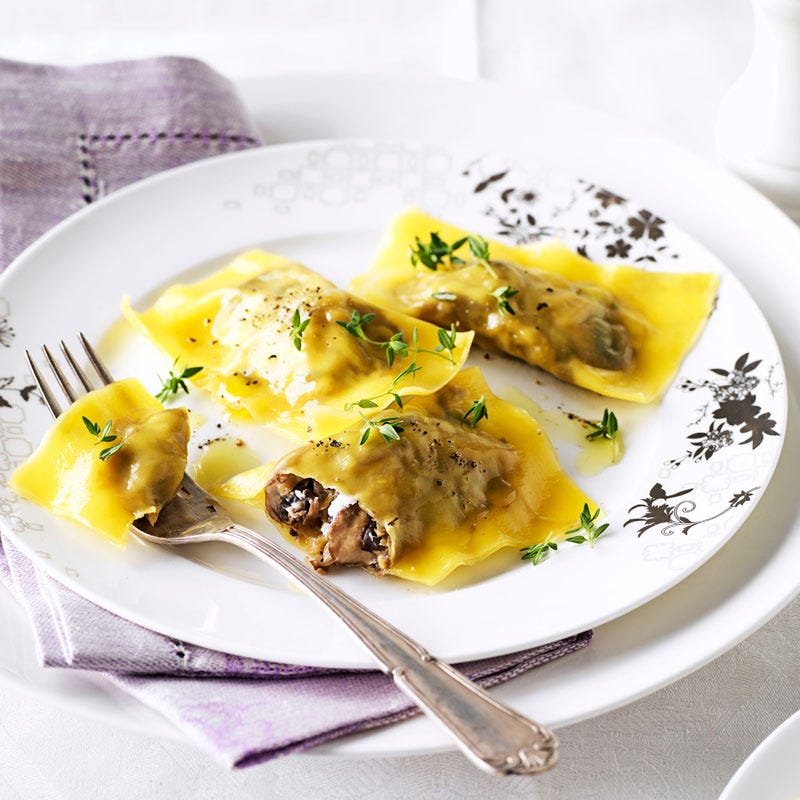 Photo of Mushroom and goat's cheese ravioli by WW