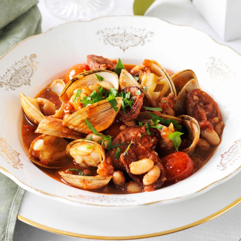 Photo of Spanish-style clams with chorizo by WW