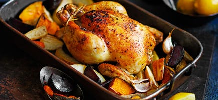 Moroccan roast chicken