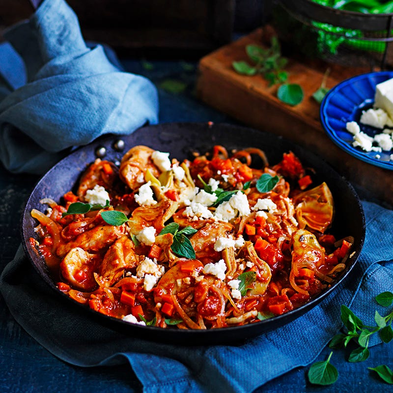 Greek chicken casserole