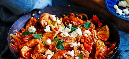 Greek chicken casserole