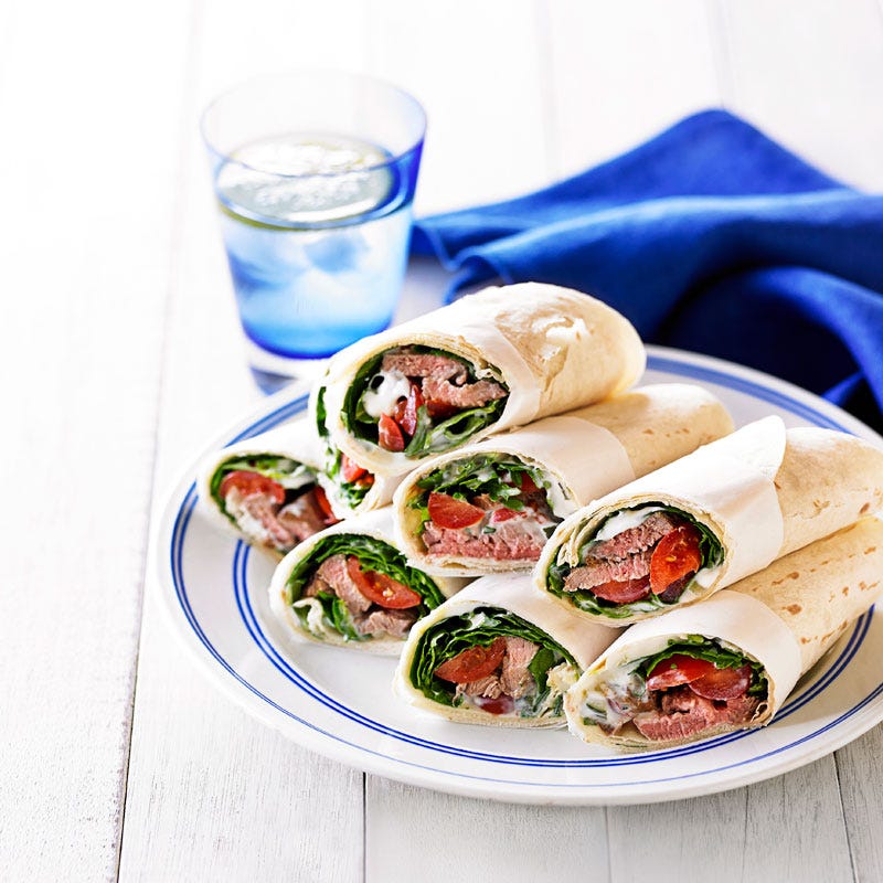 Photo of Greek-style lamb wraps by WW