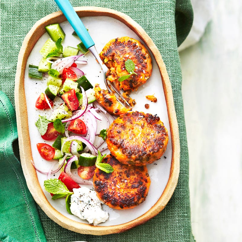 Carrot and lentil patties
