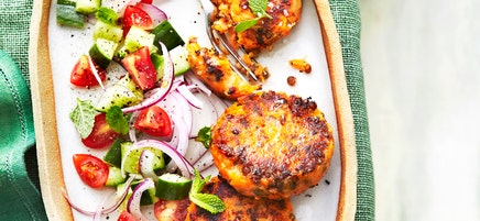 Carrot and lentil patties