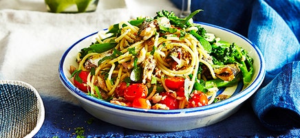 Chilli sardine spaghetti