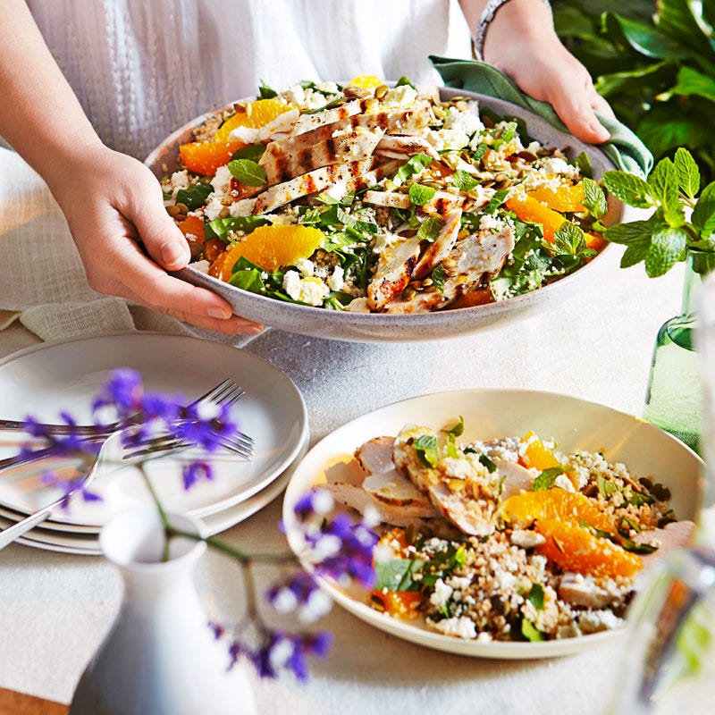 Photo of Chargrilled chicken with burghul and citrus salad by WW