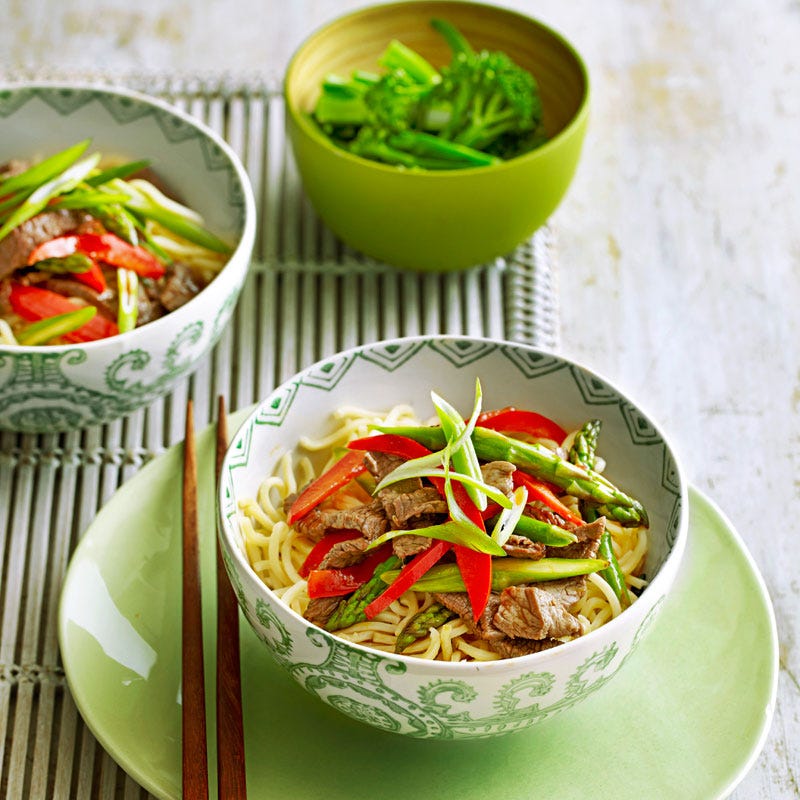 Photo of Teriyaki beef and ramen noodle stir-fry by WW