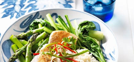 Asian-style poached chicken