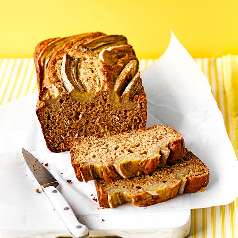 Banana, coconut and pear bread