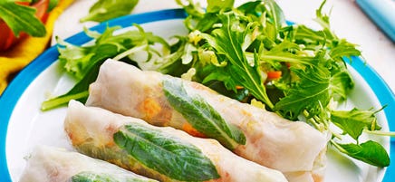 Veg and chilli tofu rolls