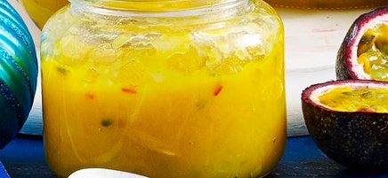 Mango and passionfruit sunshine chutney