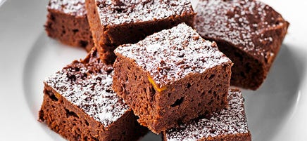 Chocolate pumpkin brownies
