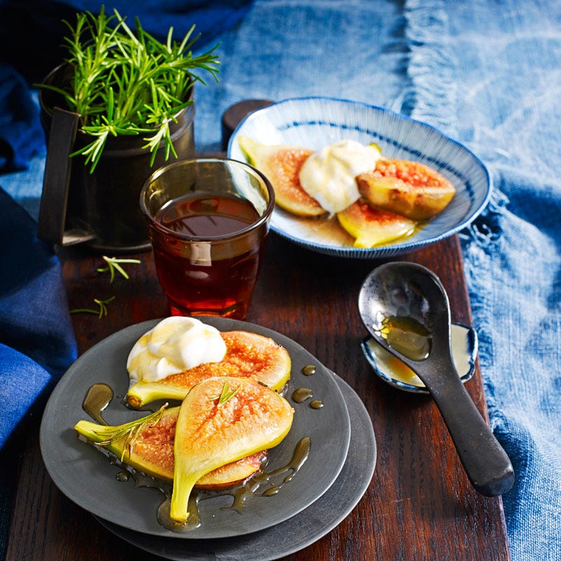 Photo of Grilled figs with honey and rosemary syrup by WW