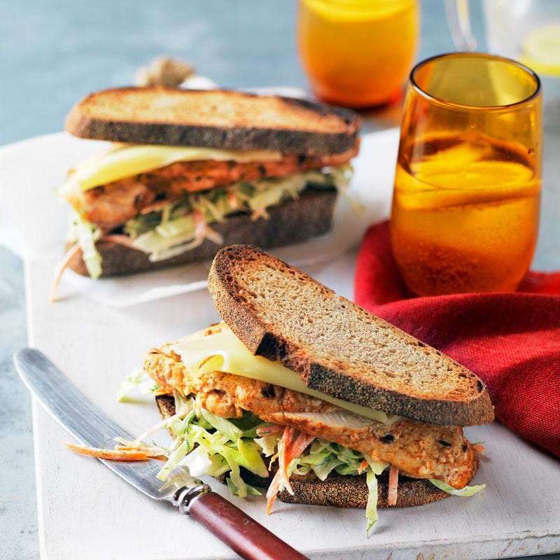 Photo of Grilled chicken Reuben sandwich by WW