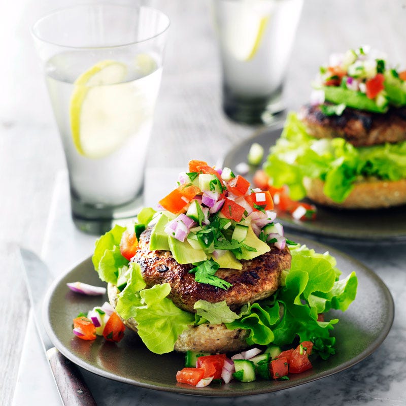 Photo of Open Mexican Turkey burgers by WW