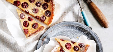 Sour cherry tart