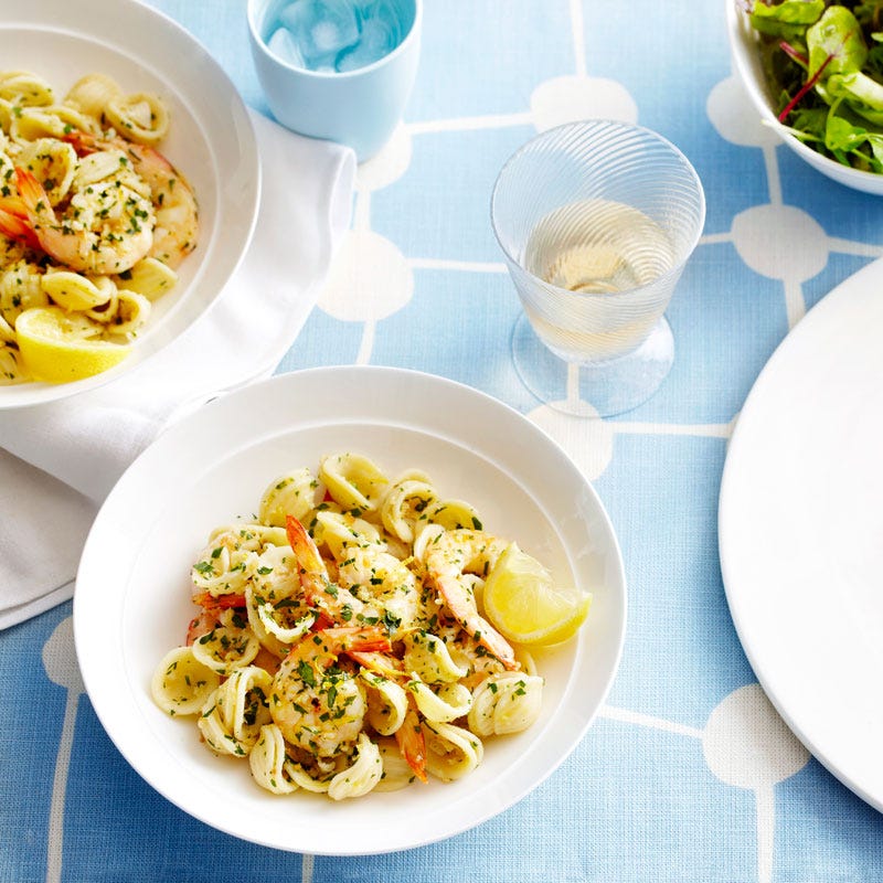 Photo of Orecchiette with prawns and gremolata crumbs by WW