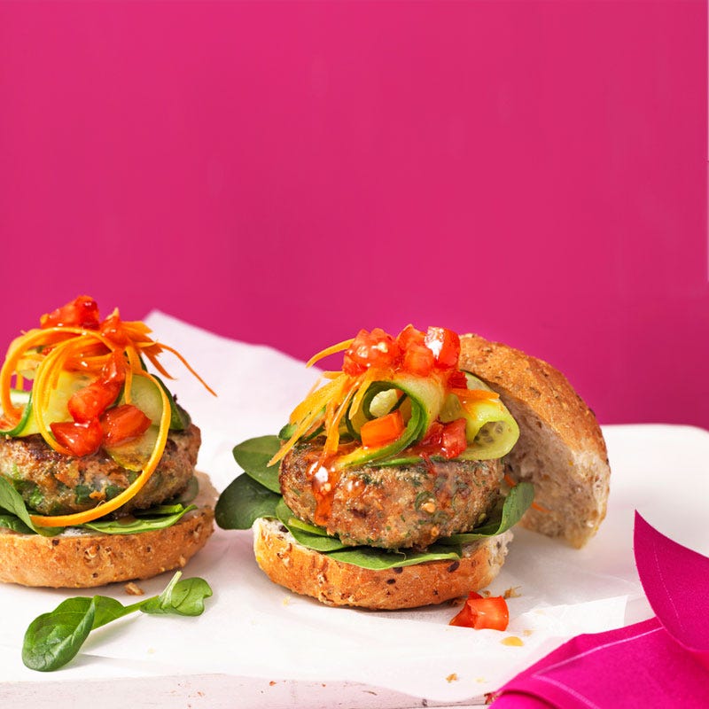 Thai fish burgers