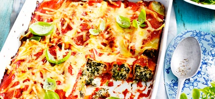 Spinach and ricotta cannelloni