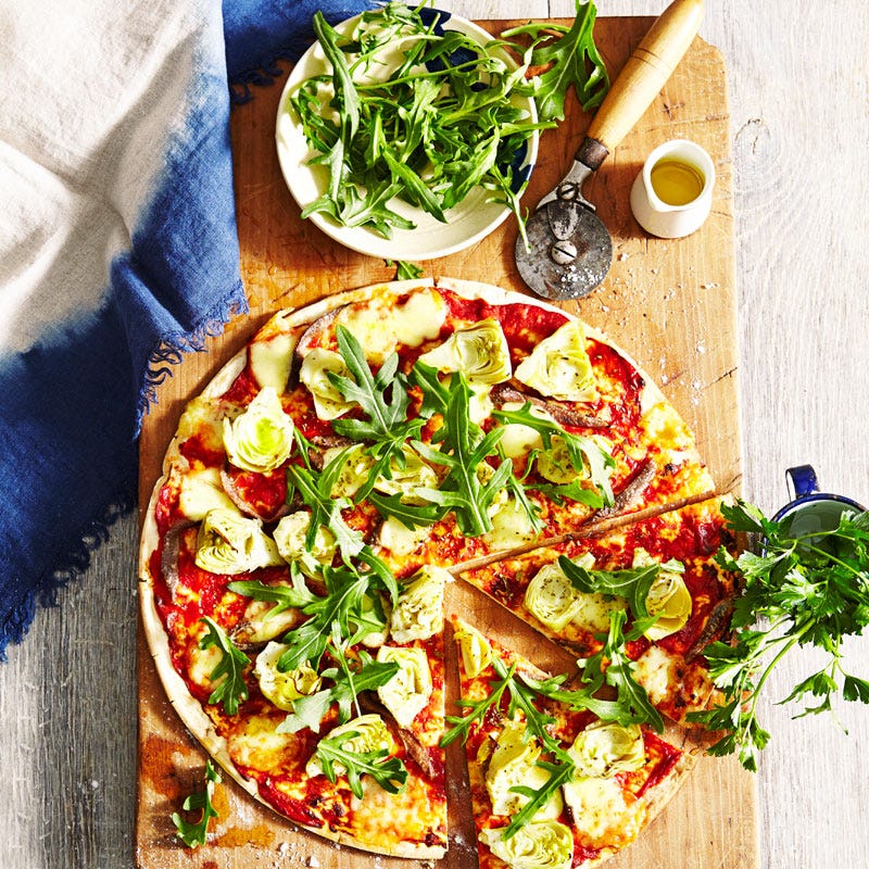 Photo of Artichoke and anchovy pizza by WW