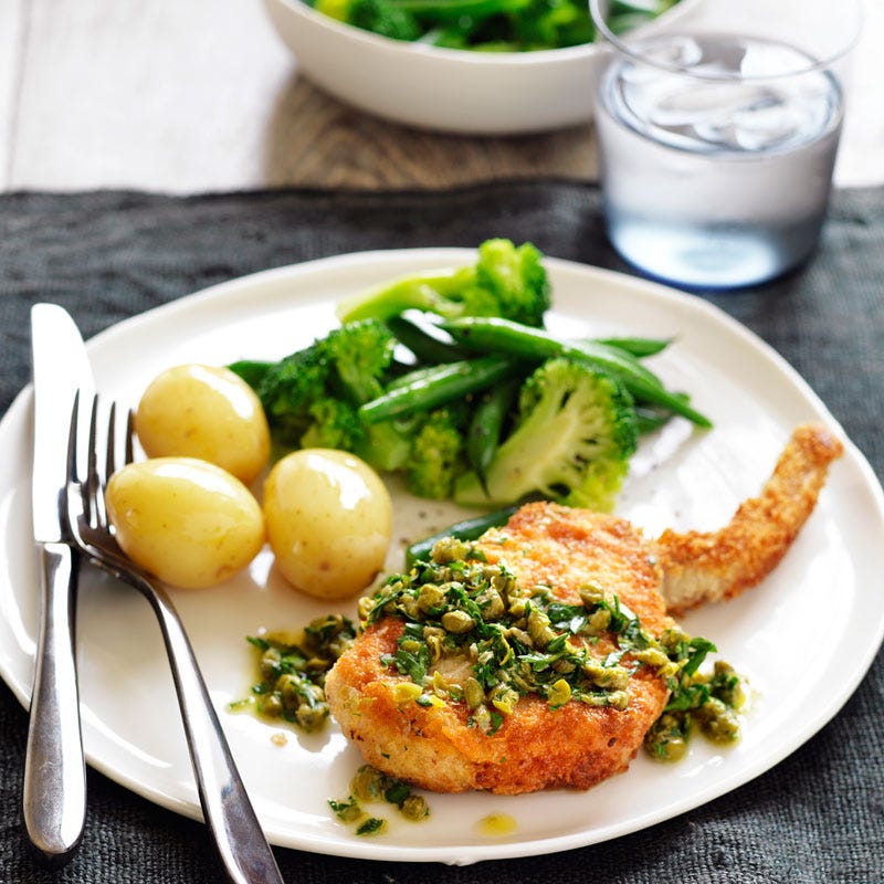 Photo of Pork Milanese with caper and lemon sauce by WW