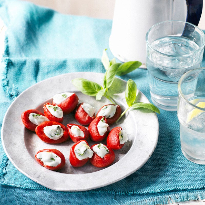 Photo of Ricotta and goat's cheese stuffed baby peppers by WW