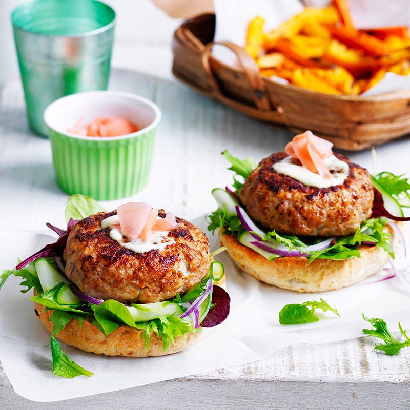 Japanese pork burger