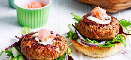 Japanese pork burger
