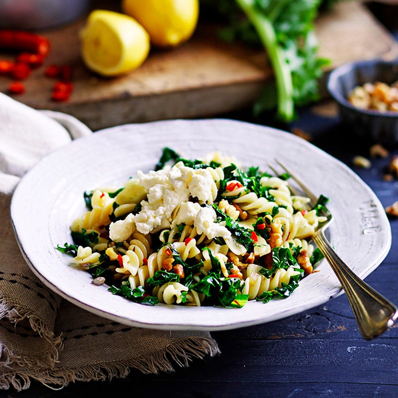 Photo of Kale, lemon, chilli and walnut pasta by WW